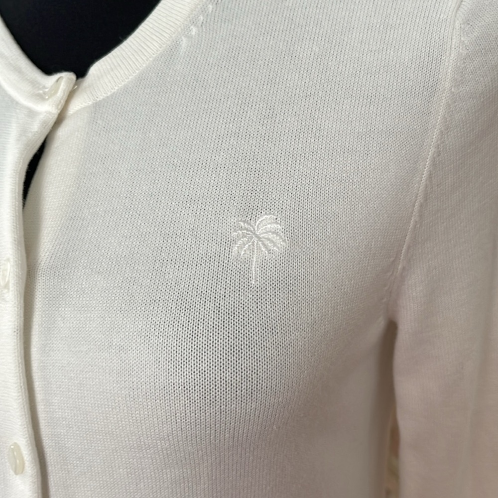 🤑 Lilly Pulitzer Ivory Cotton Cardigan - Picture 2 of 9